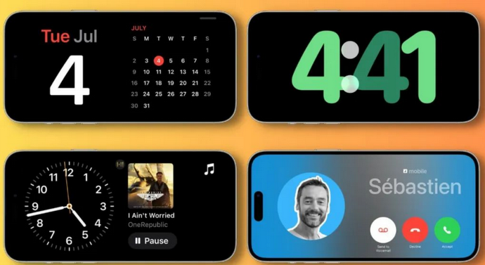阜平苹果手机维修分享iOS17横屏充电待机显示有什么好处 
