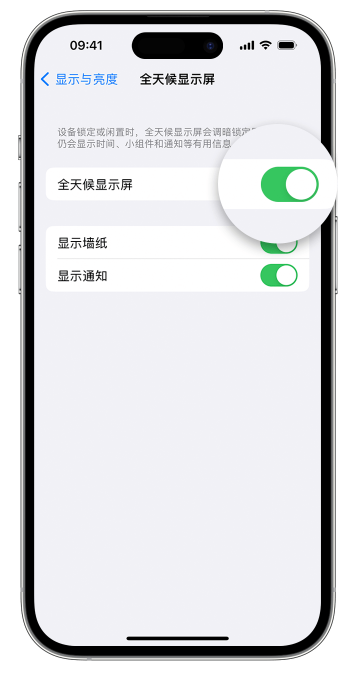 阜平苹果14维修店分享如何自定义 iPhone 14 Pro 常亮显示屏 