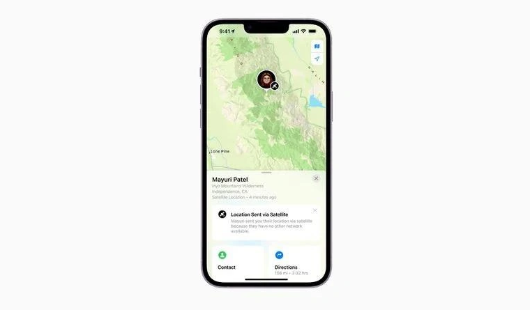 阜平苹果14维修分享iPhone14系列中 FindMy功能通过卫星分享位置方法教程 