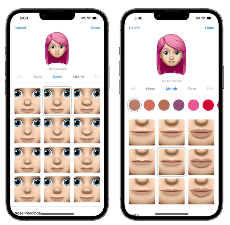 阜平苹果手机维修分享​iOS 16中的拟我表情有了哪些变化和升级 